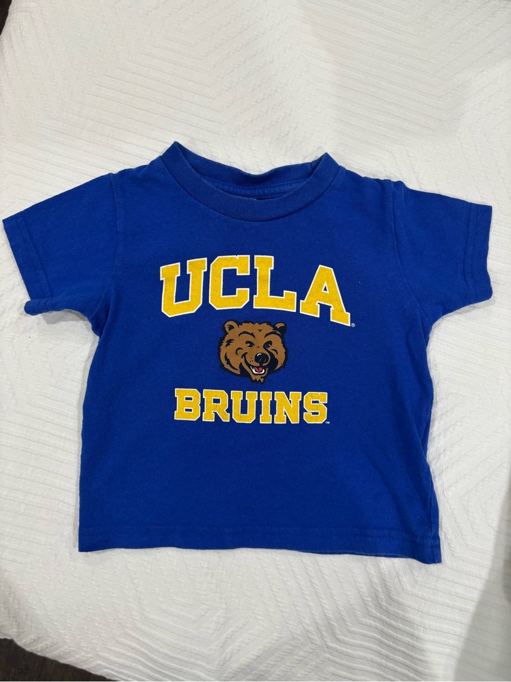 Rabbit Skins Royal Blue UCLA Bruins Graphic Tee with Yellow Print
